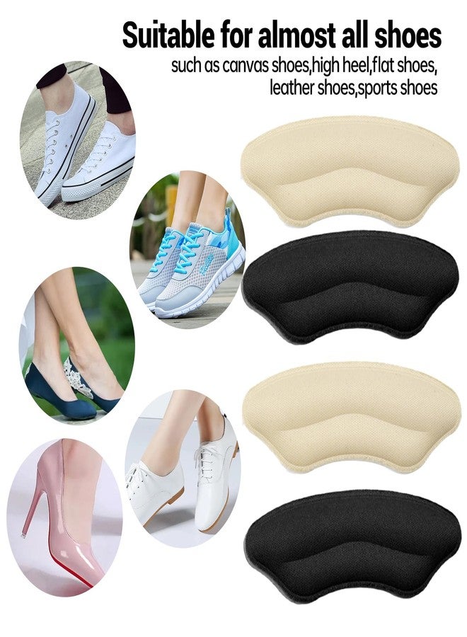 IVICOO Heel Pads for Shoes,Heel Grips for Womens Shoes Cushions,Shoe Pads for Women Too Big Shoes Inserts,High Heel Comfort Pad Grips(4 Beige+4 Black) - Image 5